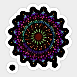 Colorful mandala art Sticker